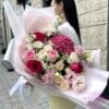 VIP букет из роз, гортензий и эустом