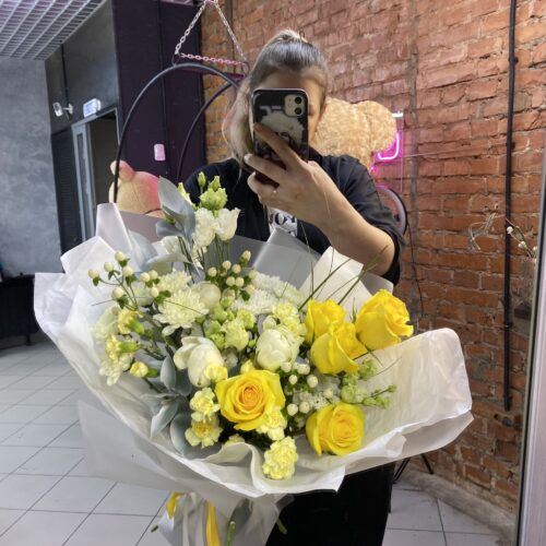 букет с розами
